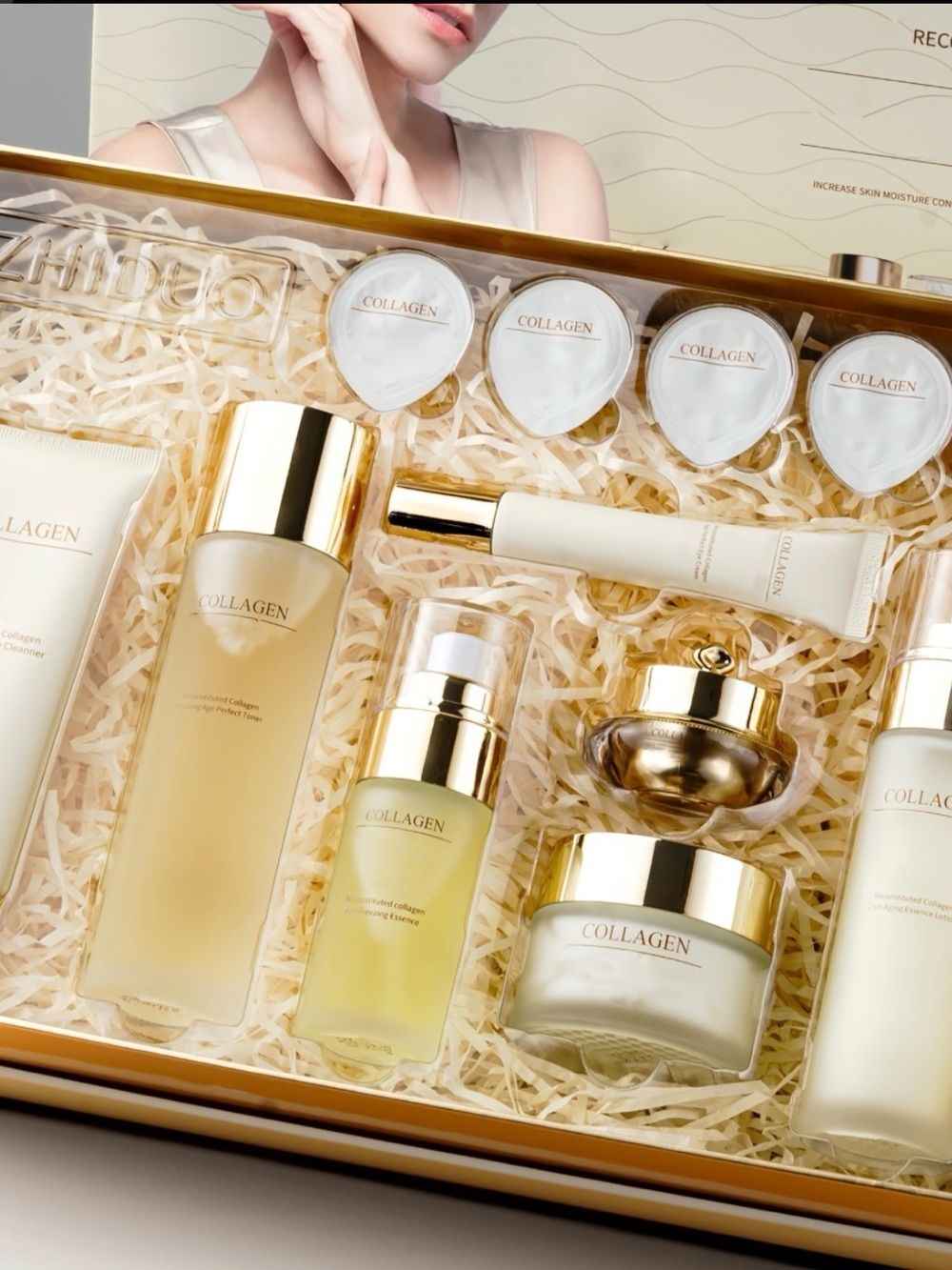 Cwinter Revitalize the skin Collagen Luxury Skincare Set Korean Beauty NWT 12pcs - Picture 2 of 6